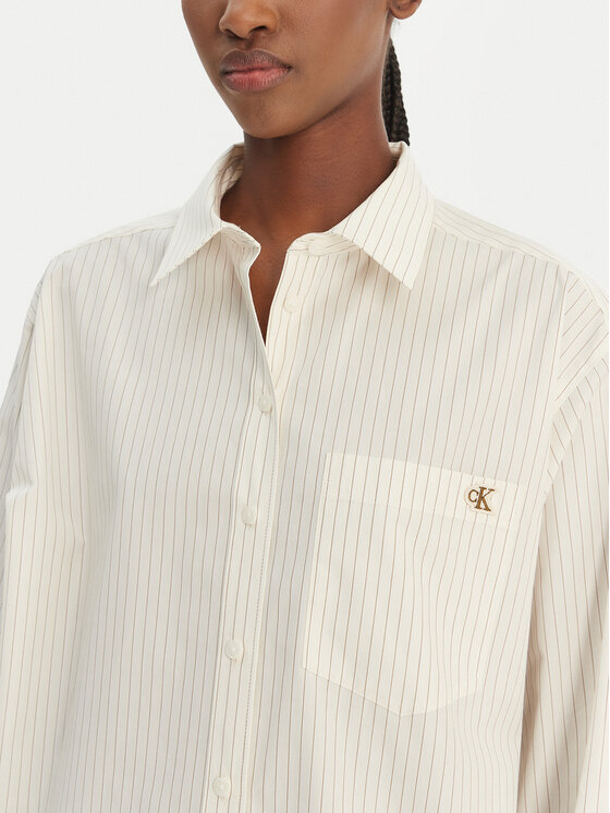 Calvin Klein Jeans Calvin Klein Jeans Πουκάμισο LV047F103G Μπεζ Relaxed Fit