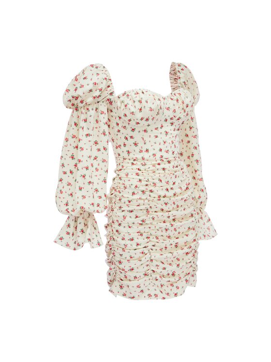La Mania La Mania Abito da cocktail MARISOLE 2 Beige Classic Fit
