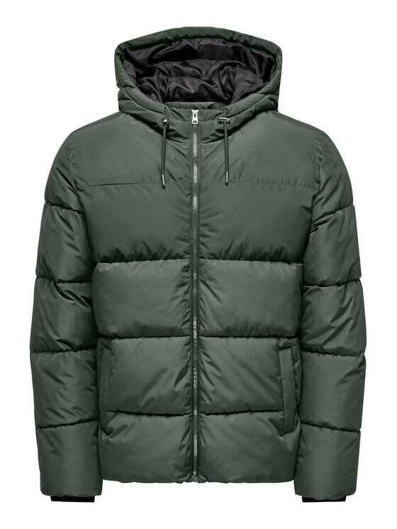Only & Sons Only & Sons Зимно яке 22020857 Зелен Regular Fit