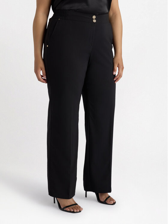 Fiorella Rubino Fiorella Rubino Pantaloni di tessuto P707L002166N033 Nero Regular Fit