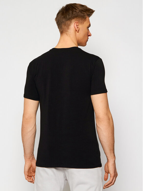 Trussardi Trussardi Majica Stretch 52T00499 Črna Slim Fit