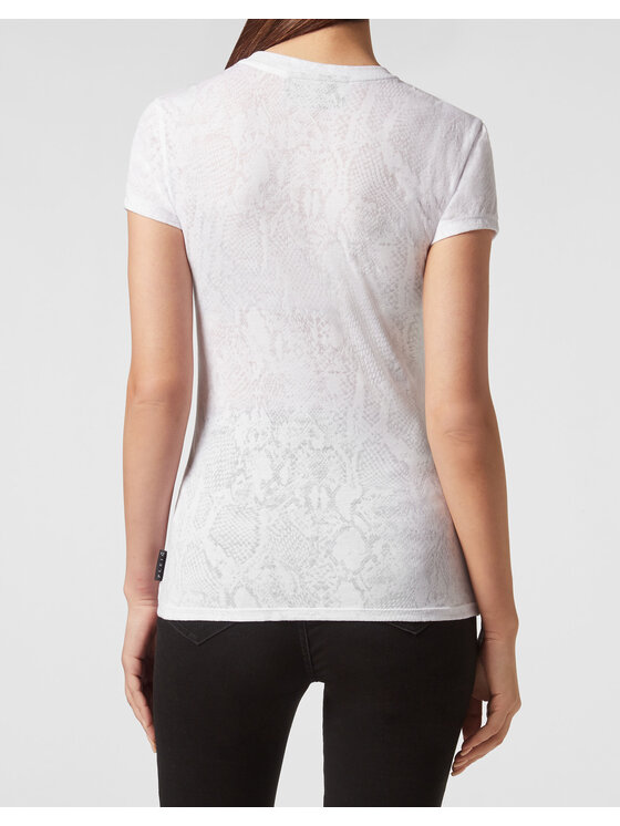 PHILIPP PLEIN PHILIPP PLEIN T-Shirt 2181 Biały Regular Fit