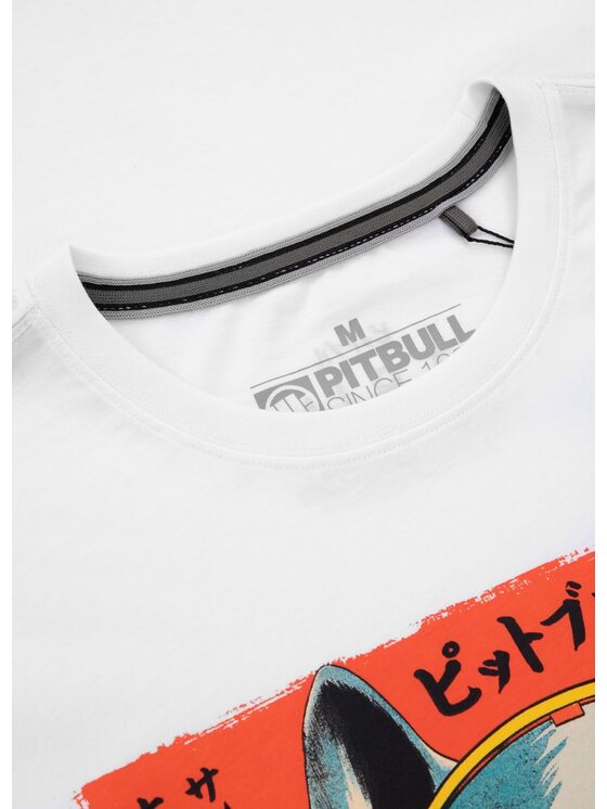 PITBULL PITBULL T-Shirt Koszulka Biały Regular Fit