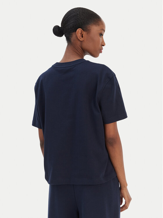 Tommy Hilfiger Tommy Hilfiger T-Shirt Script WW0WW47819 Σκούρο μπλε Regular Fit