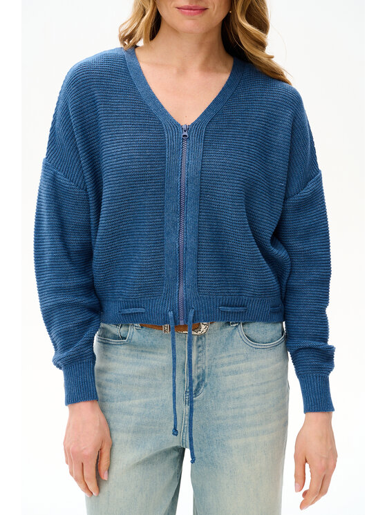 blue shadow blue shadow Kardigan Zefir Niebieski Regular Fit