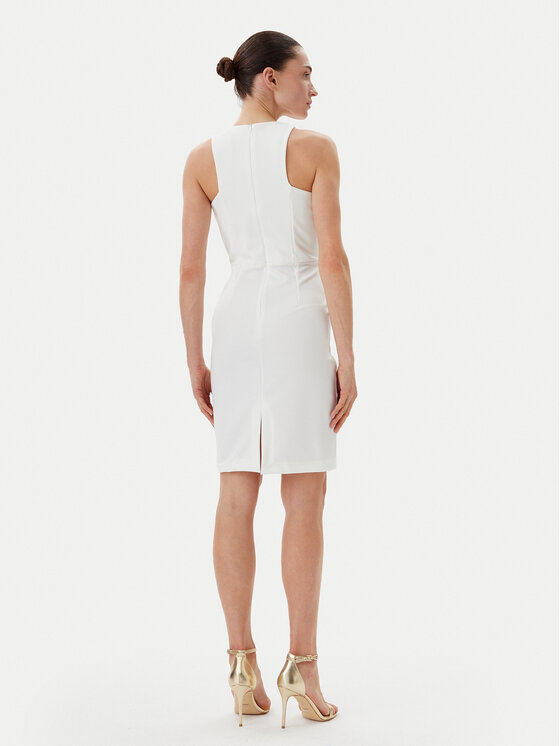 Rinascimento Rinascimento Rochie cocktail CFC0123794003 Alb Regular Fit