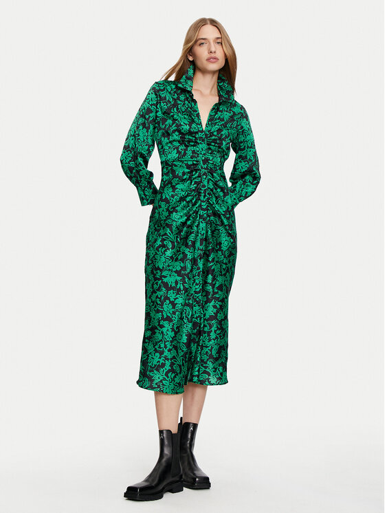 Liu Jo Liu Jo Rochie tip cămașă WF4522 TS097 Verde Regular Fit
