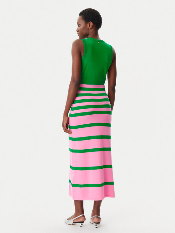 LOLA CASADEMUNT LOLA CASADEMUNT Sukienka dzianinowa LS2516005 Zielony Slim Fit