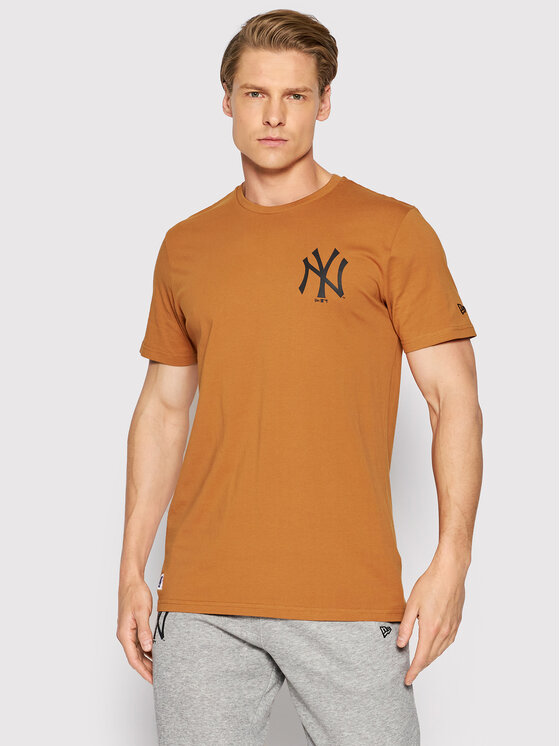 New Era MLB New York Yankees Orange Team Logo T-Shirt - MLB from