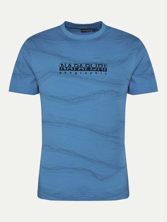 Napapijri Napapijri T-krekls B-Cellini NP0A4ILS Zils Regular Fit