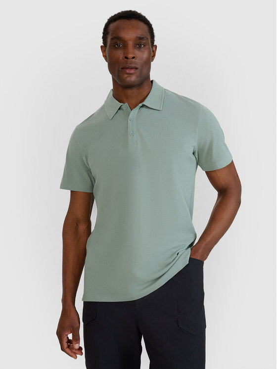4F 4F Polo MIDSHOP TEXTILE Khaki Regular Fit