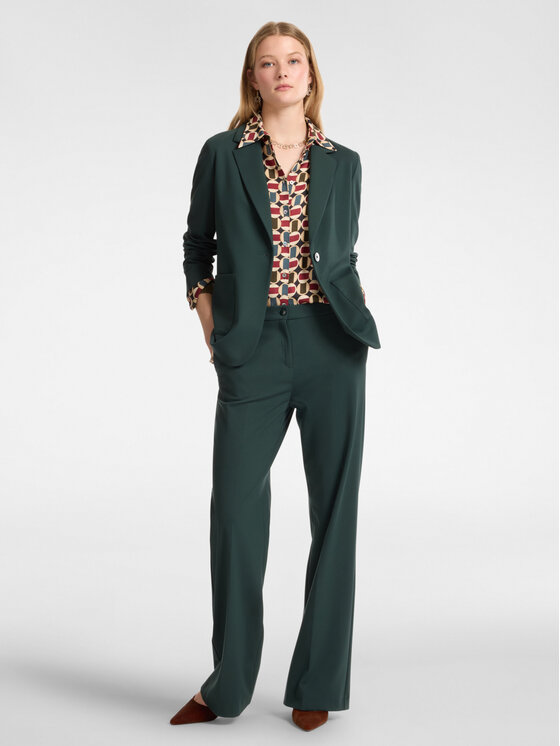 Elena Mirò Elena Mirò Giacca di transizione R053P000089N053 Verde Slim Fit