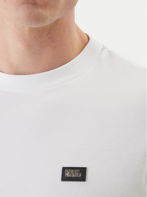 KARL LAGERFELD KARL LAGERFELD Tričko 755052 562235 Biela Regular Fit