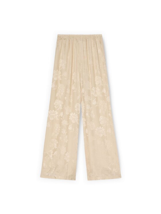 Motivi Motivi Pantaloni di tessuto P021W000868N0V1 Crema Over Fit