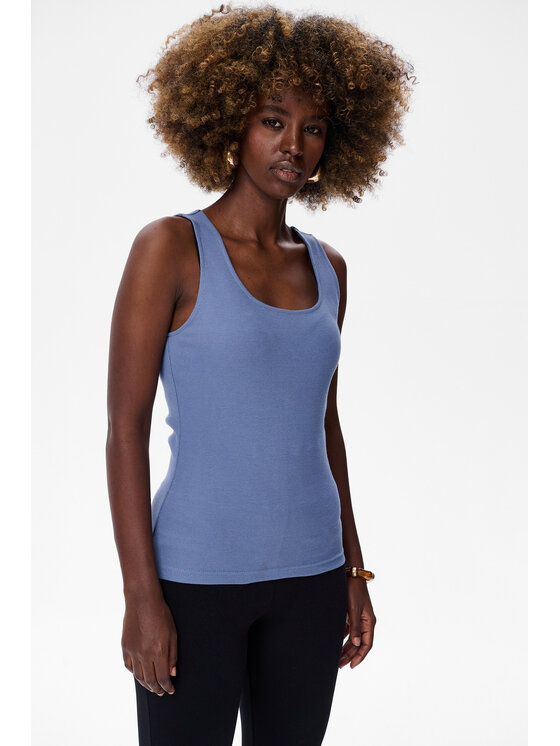 blue shadow blue shadow Top Sai Niebieski Regular Fit