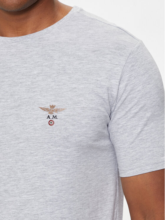 Aeronautica Militare Aeronautica Militare T-Shirt AM1UTI001 Grau Regular Fit