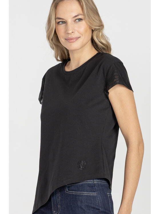 Deni Cler Milano Deni Cler Milano T-Shirt T-DC-T253-E5-10-90-1 Czarny Regular Fit