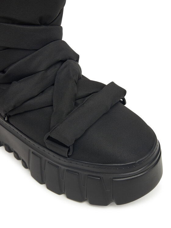 Tommy Jeans Tommy Jeans Μπότες Χιονιού Tjw Chunky Snow Boot Nylon EN0EN02842 Μαύρο