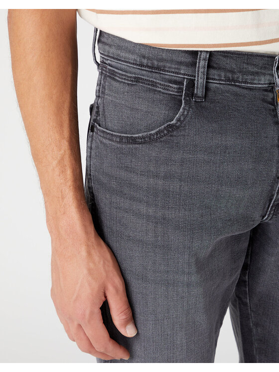 Wrangler Wrangler Jeansy RIVER Szary Straight Fit
