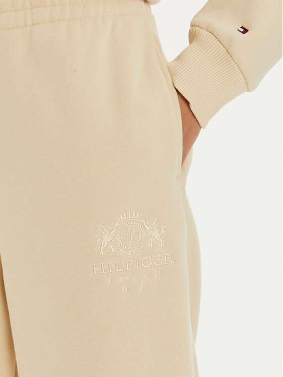 Tommy Hilfiger Tommy Hilfiger Jogginghose Varsity WW0WW42884 Beige Regular Fit