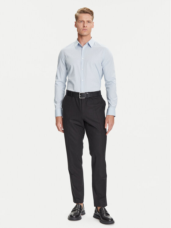 Calvin Klein Calvin Klein Cămașă LV04LB145G Albastru celest Slim Fit