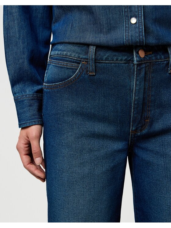 Wrangler Wrangler Jeansy World Wide Granatowy Wide Leg