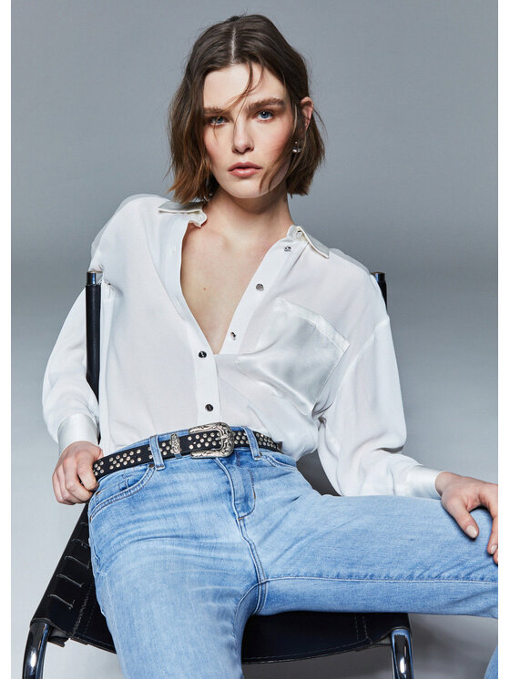 Liu Jo Liu Jo Camicia WA6354T2578X0727 Bianco Regular Fit