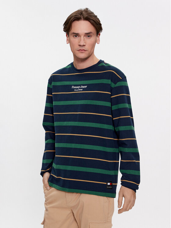 Tommy Jeans Longsleeve krekls Stripe DM0DM18422 Daudzkrāsains Regular Fit