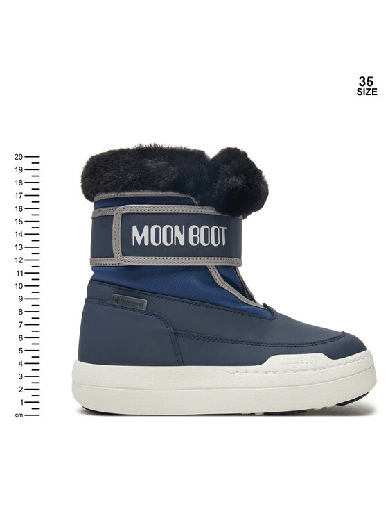 Moon Boot Moon Boot Μπότες Χιονιού Junior Park Strap 80D3440030 Σκούρο μπλε