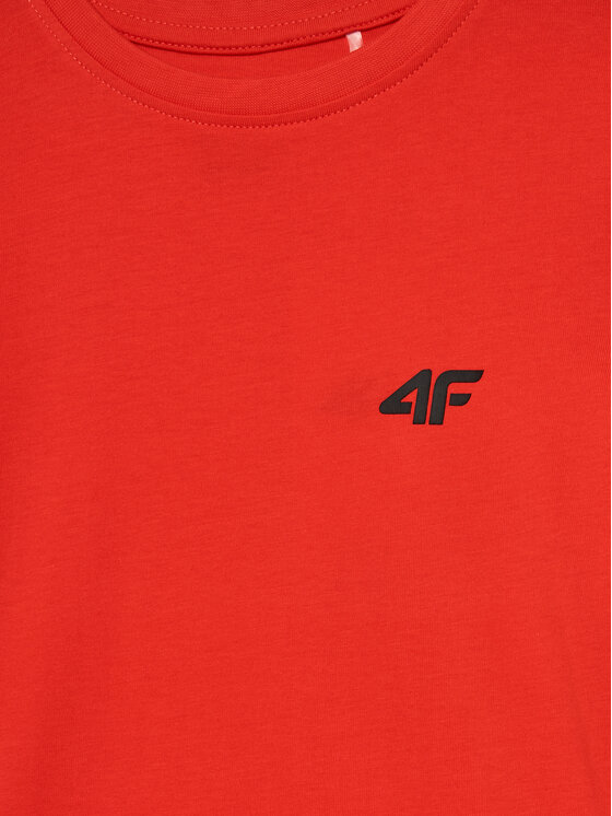 4F 4F T-shirt 4FJWMM00TTSHM1626 Rosso Regular Fit