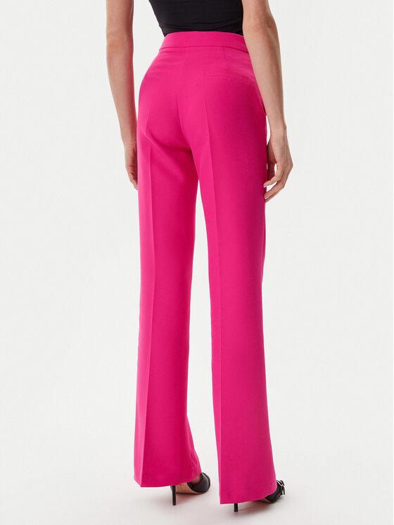 Maryley Maryley Kalhoty z materiálu 25EB587/43AL Růžová Regular Fit