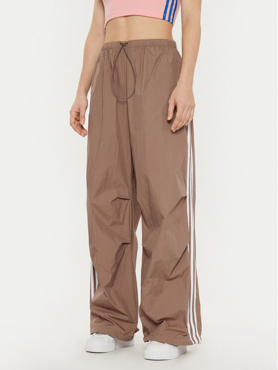adidas Pantaloni da tuta 3-Stripes JD3126 Beige Loose Fit, taglia : XS
