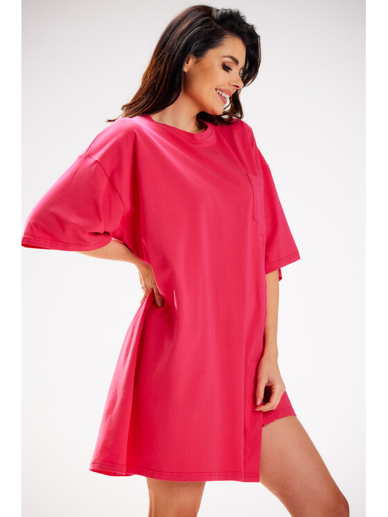 Infinite You Infinite You Sukienka codzienna M252 Fioletowy Basic Fit