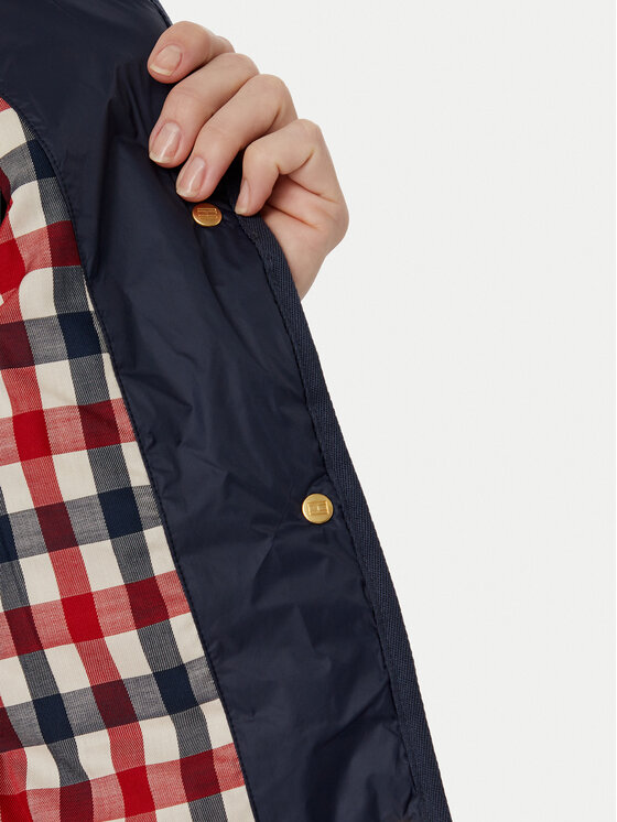 Tommy Hilfiger Tommy Hilfiger Преходно яке WW0WW50936 Тъмносин Slim Fit