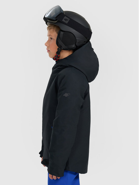 4F 4F Kurtka narciarska BASIC SKI Czarny Regular Fit