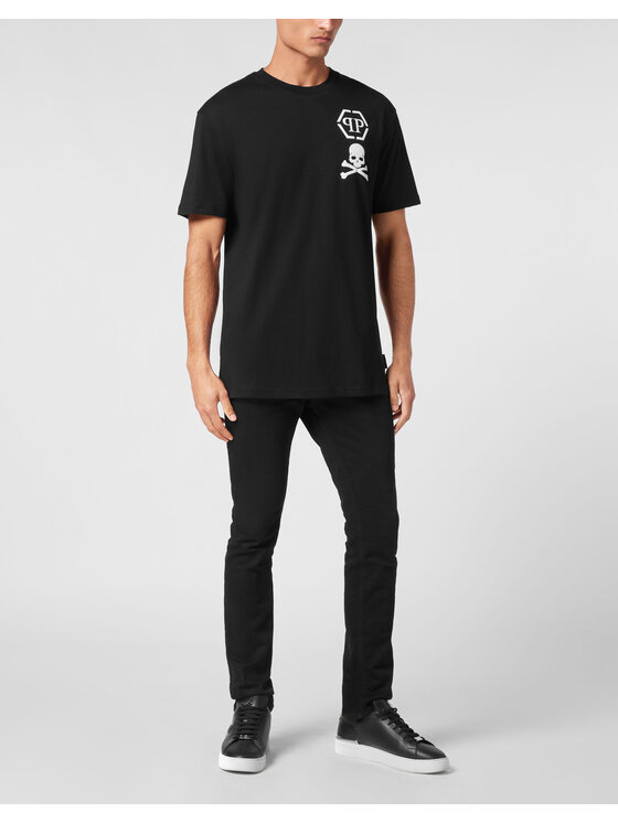 PHILIPP PLEIN PHILIPP PLEIN T-Shirt 9411 Czarny Regular Fit