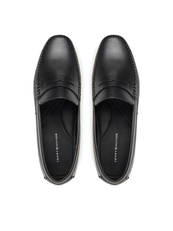 Tommy Hilfiger Tommy Hilfiger Мокасини Corpoarte Hilfiger Lth Driver FM0FM04810 Черен
