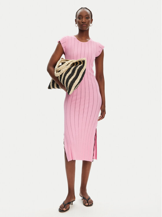 PINKO PINKO Strickkleid 104745 A2FR Rosa Regular Fit