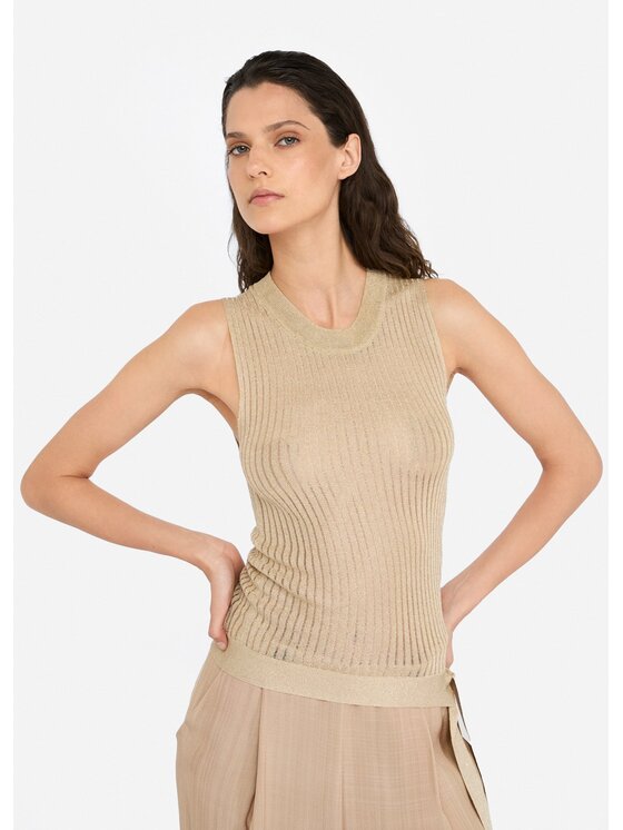 Liu Jo Liu Jo Maglione CF5102MS015A4356 Oro Slim Fit