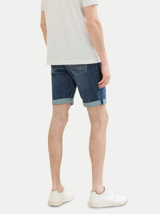 Tom Tailor Tom Tailor Džínsové šortky 1040194 Tmavomodrá Regular Fit