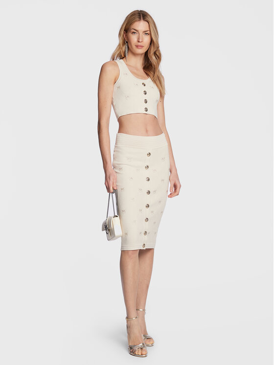 PINKO Pinko Spódnica ołówkowa 100144 A0HW Beżowy Slim Fit