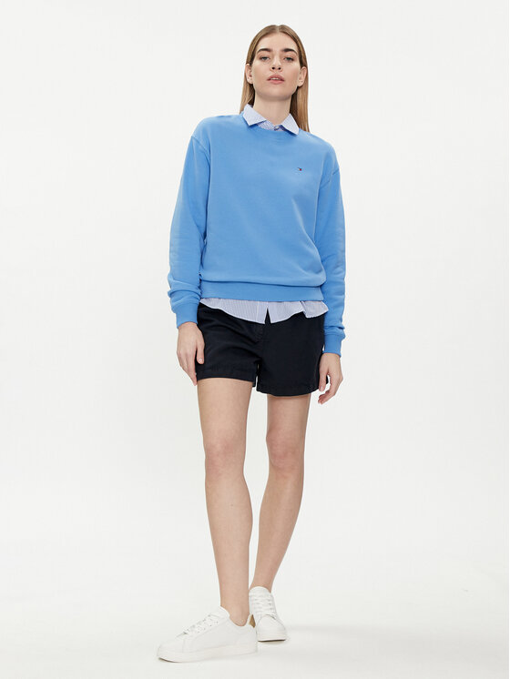 Tommy Hilfiger Tommy Hilfiger Μπλούζα Flag WW0WW41246 Μπλε Regular Fit