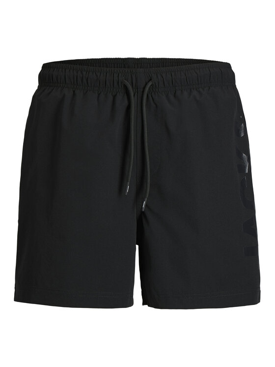 Jack & Jones Jack & Jones Badeshorts Maui Wave 12291391 Schwarz Regular Fit
