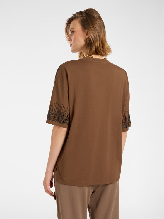 Elena Mirò Elena Mirò T-shirt G315Z100523N022 Marrone Regular Fit