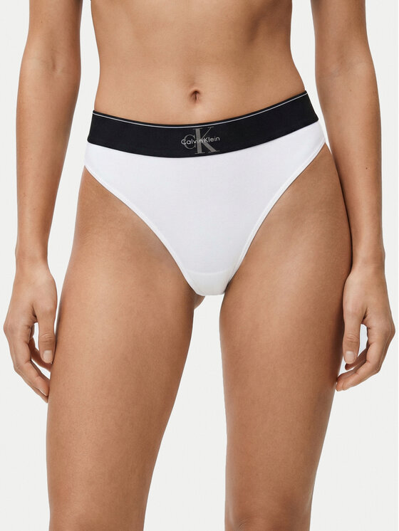 Calvin Klein Underwear Calvin Klein Underwear Chilot tanga LV00QF8813 Alb
