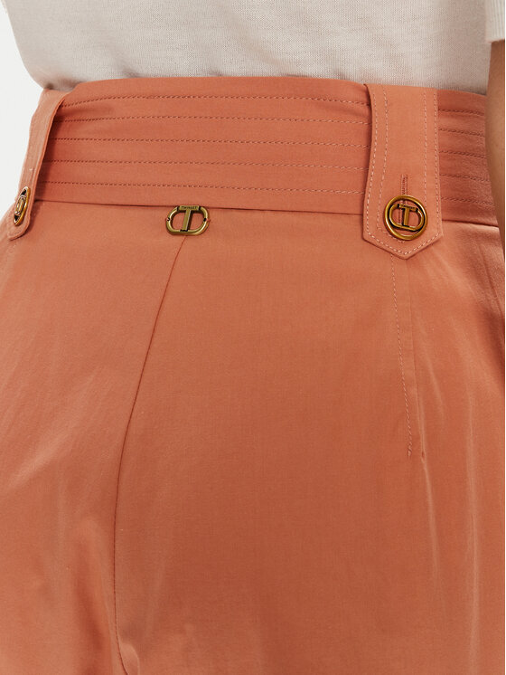 TWINSET TWINSET Hlače 241TT2052 Narančasta Loose Fit