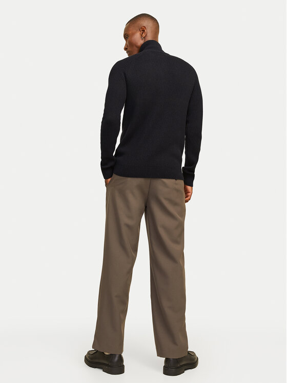 Jack&Jones Jack&Jones Kardigan Pannel 12258474 Crna Regular Fit