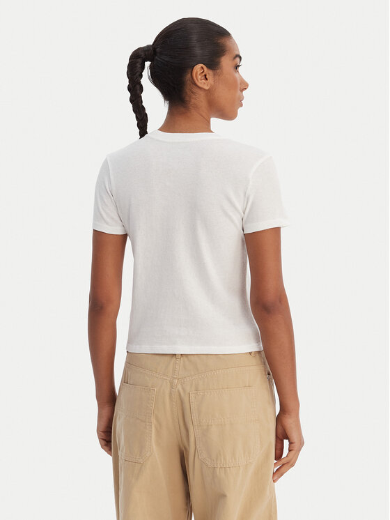 RVCA RVCA Majica 23B353502 Bela Regular Fit