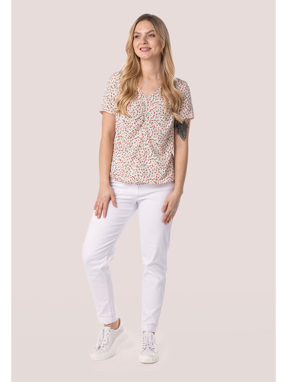 QUIOSQUE QUIOSQUE Halenka MOLT SHIRT E-COM Écru Regular Fit