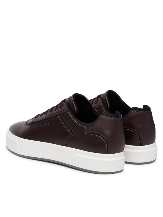 Calvin Klein Calvin Klein Sneakers Basket Cups Oxf Lth-Neo HM0HM02204 Marrone scuro
